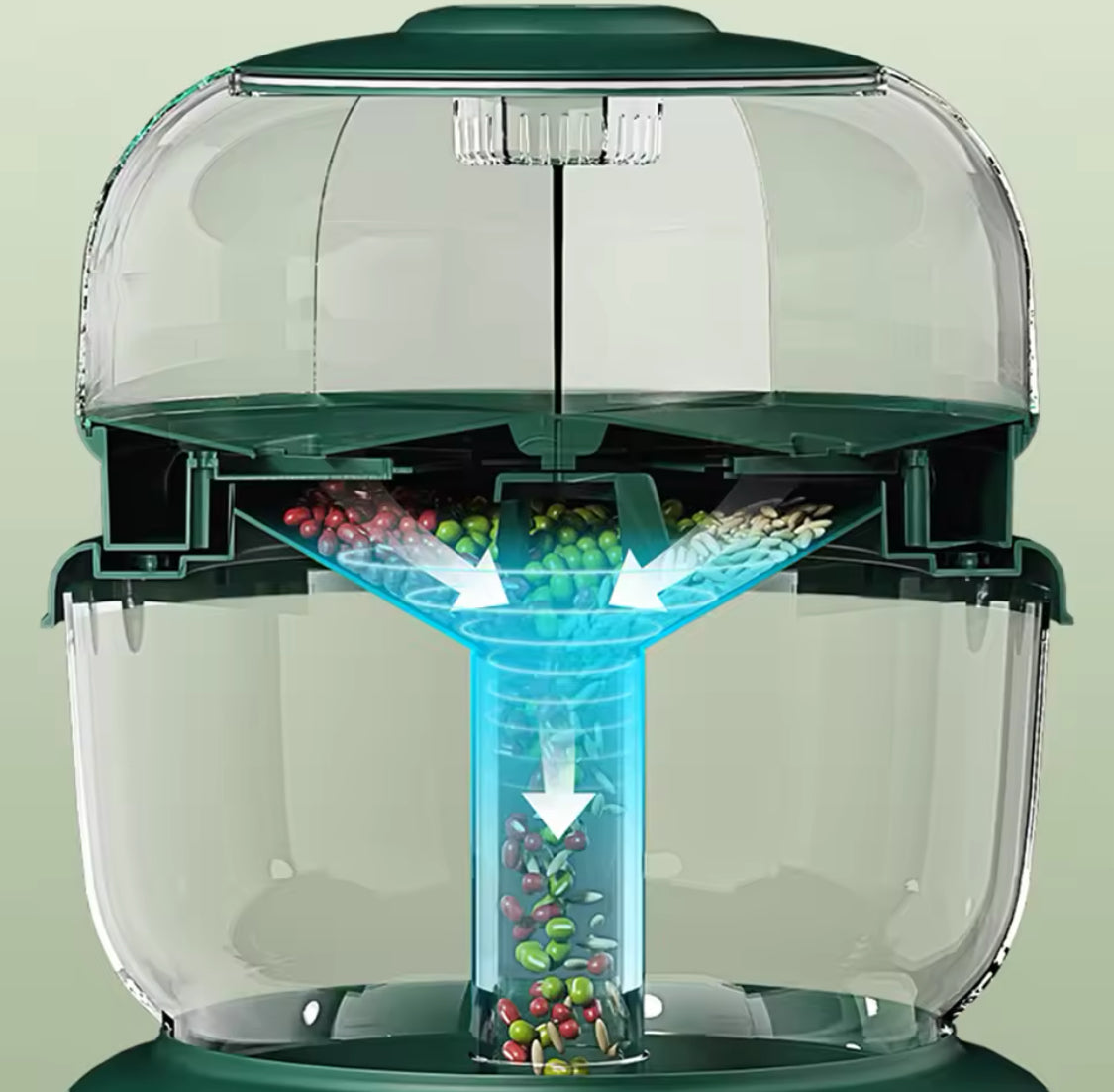 9KG Rotating Sealed Storage Box, Separated Sealed Rice Dispenser, Kitchen Accessories 9KG Rotating Sealed Storage Box, Separated Sealed Rice Dispenser, Kitchen Accessories